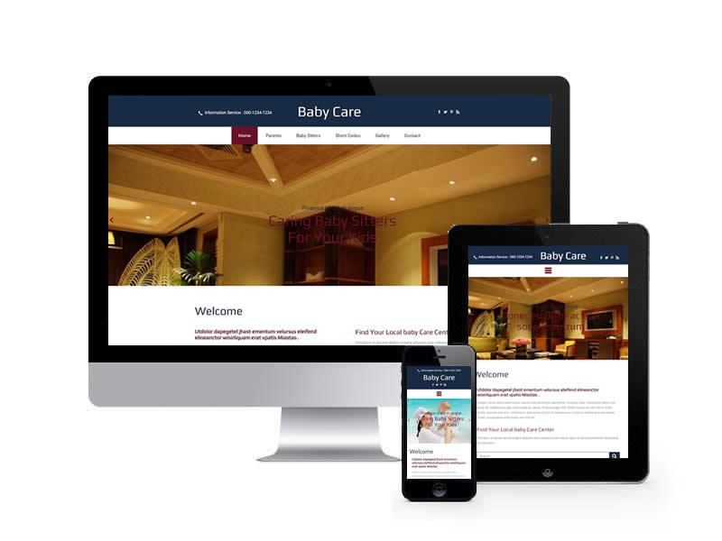 嬰兒護(hù)理類網(wǎng)站HTML靜態(tài)模