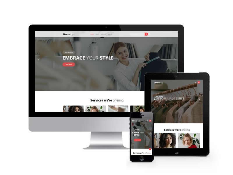 服裝訂制類網(wǎng)站HTML靜態(tài)模板